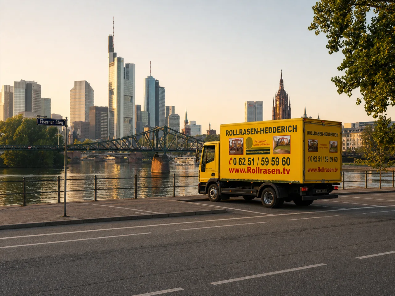 Rollrasen-Lieferung nach Frankfurt