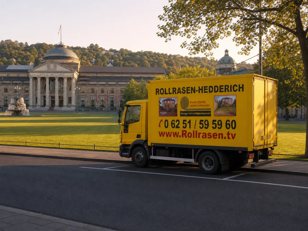 Rollrasen-Lieferung nach Wiesbaden