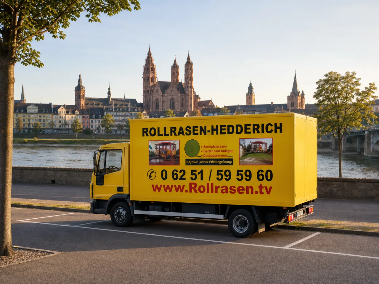 Rollrasen-Lieferung nach Worms