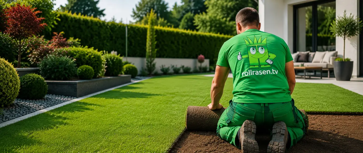 Rollrasen fachgerecht verlegen